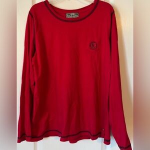 Ralph Lauren Lauren Active Red Long Sleeve Top Women’s L
